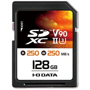 点击查看大图 UHS-II UHS 速度等级 3 兼容 SDHC/SDXC 存储卡IODATASD2U3-128G